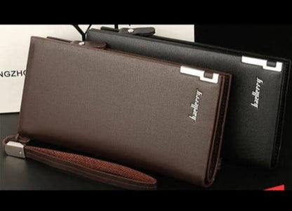 SM-03 | JIBBA Men’s Long Leather Wallet | Slim Card & Cash Holder"