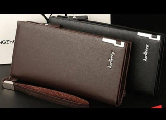 SM-03 | JIBBA Men’s Long Leather Wallet | Slim Card & Cash Holder"