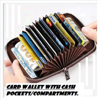 SM-02 | Pu Leather Wallet For Men And Women- Stylish Leather Wallet | 9 Card Holder Pockets 2 Cash And Key Pockets